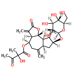(2R)-2-羟基-2-甲基-3-氧代丁酸(3AR,4R,6AR,8S,9AR,9BR)-8-(BETA-D-吡喃葡萄糖基氧基)十二氢-3,6,9-三(亚甲基)