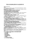 危险化学品安全使用许可证管理办法