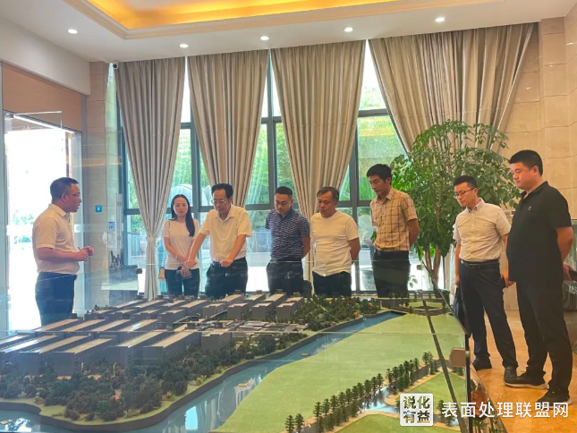 【资讯】四川广安、华蓥市经信局领导前往重庆重润表面处理园考察调研