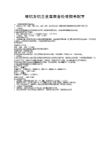 铸铝及铝合金属表面处理抛光配方