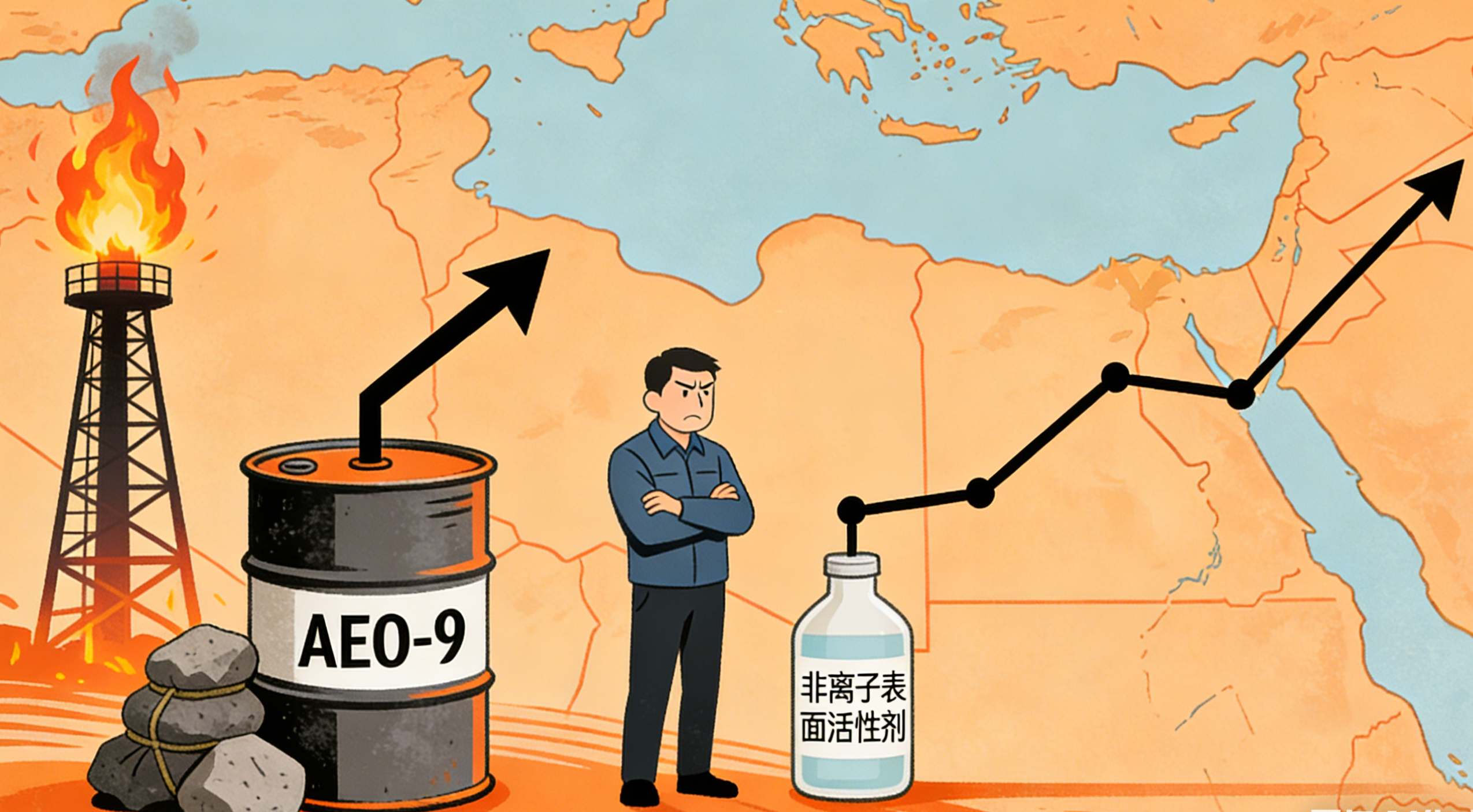 【市场】原料环氧乙烷频繁上涨，AEO-9面临考验成本考验