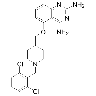 5-[[1-(2,6-二氯苄基)哌啶-4-基]甲氧基]喹唑啉-2,4-二胺