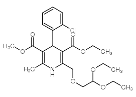 3-乙基-5-甲基-4-(2-氯苯基)-2-(2,2-二乙氧基乙基氧甲基)-6-甲基-1,4-二氢吡啶-3,5-二甲酸酯