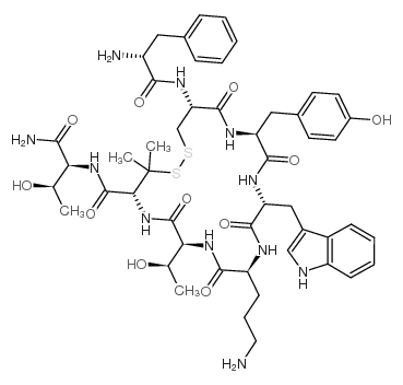 D-PHE-CYS-TYR-D-TRP-ORN-THR-PEN-THR-NH2