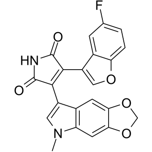 3-(5-氟苯并呋喃-3-基)-4-(5-甲基-5H-[1,3]二噁唑并[4,5-f]吲哚-7-基)-1H-吡咯-2,5-二酮