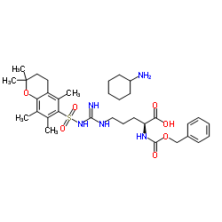 N-苄氧羰基-N'-(2,2,5,7,8-五甲基苯并二氢吡喃-6-磺酰基)-L-精氨酸环己胺盐