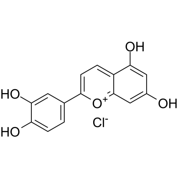 2-(3,4-二羟基苯基)-5,7-二羟基-1-苯并吡喃鎓氯化物(1:1)