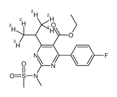 氘代4-(4-氟苯基)-6-异丙基-2-(N-甲基甲基磺酰氨基嘧啶)-5-羧酸乙酯