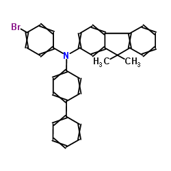 N-[1,1`-联苯]-4-基-N-(4-溴苯肼)-9,9-二甲基-9H-芴-2-胺