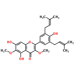 5,7,4'-三羟基-3,6-二甲氧基-3',5'-二异戊烯基黄酮