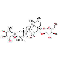 鸡纳酸 3-O-(6-脱氧-BETA-D-吡喃葡萄糖苷) 28-O-BETA-D-吡喃葡萄糖酯
