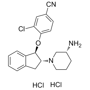 4-[[(1R,2R)-2-[(3R)-3-氨基-1-哌啶基]-2,3-二氢-1H-茚-1-基]氧基]-3-氯苯甲腈二盐酸盐