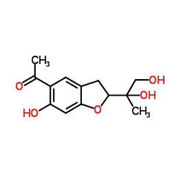 1-[2-(1,2-二羟基-1-甲基乙基)-2,3-二氢-6-羟基-5-苯并呋喃基]乙酮