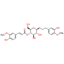 (E)-2-(3-羟基-4-甲氧基苯基)乙基 4-[3-(4-羟基-3-甲氧基苯基)-2-丙烯酸] BETA-D-葡萄糖苷