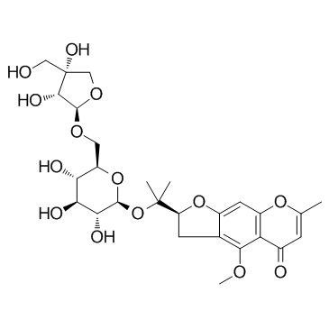5-O-甲基维斯阿米醇-4'-O-β-D-呋喃芹糖基-(1→6)-β-D-吡喃葡萄糖苷