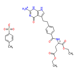 N-(4-[2-(2-氨基-4,7-二氢-4-氧-1H-吡咯[2,3-D]嘧啶-5-基)乙基]苯甲酰)-L-谷氨酸二乙酯对甲苯磺酸盐