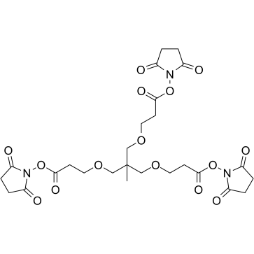 m-C-tri(CH2-PEG1-NHS ester)