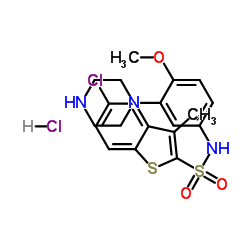 5-氯-N-[4-甲氧基-3-(1-哌嗪基)苯基]-3-甲基苯并[b]噻吩-2-磺胺
