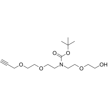 N-(PEG1-OH)-N-Boc-PEG2-propargyl