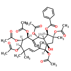 2,5,7,8,9,14-六乙酰氧基-3-苯甲酰基氧基-15-羟基-6(17),11E-麻风树属二烯