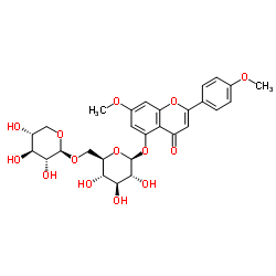 7-甲氧基-2-(4-甲氧基苯基)-5-[(6-O-BETA-D-吡喃木糖基-BETA-D-吡喃葡萄糖基)氧基]-4H-1-苯并吡喃-4-酮