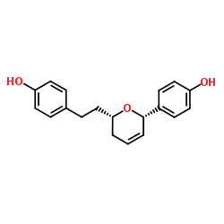 4-[(2S,6S)-5,6-二氢-6-[2-(4-羟基苯基)乙基]-2H-吡喃-2-基]苯酚