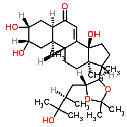 (2BETA,3BETA,5BETA,22R,24R)-2,3,14,25-四羟基-20,22-[亚异丙基二(氧基)]-麦角甾-7-烯-6-酮