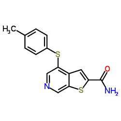 4-[(4-甲基苯基)硫基]噻吩并[2,3-C]吡啶-2-甲酰胺