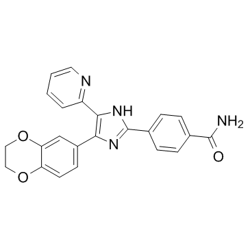 4-[4-(2,3-二氢-1,4-苯并二氧杂环己-6-基)-5-(2-吡啶基)-1H-咪唑-2-基]苯甲酰胺