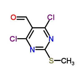 2-(甲硫基)-4,6-二氯-5-嘧啶甲醛