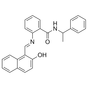 2-[[(2-羟基-1-萘基)亚甲基]氨基]-N-(1-苯基乙基)苯甲酰胺