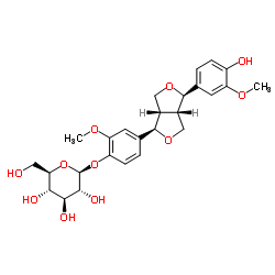 松脂醇-4-O-BETA-D-吡喃葡萄糖苷