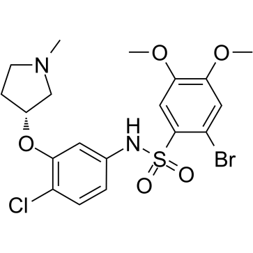 2-溴-N-[4-氯-3-[[(3R)-1-甲基-3-吡咯烷]氧基]苯基]-4,5-二甲氧基苯磺酰胺