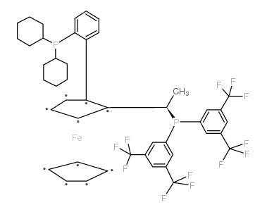 (R)-1-((R)-2-(2'-二环己基膦苯基)三戊铁基]乙基(双-3,5-三氟甲基苯基)膦