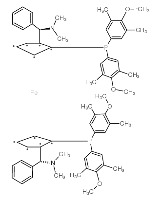 (S,S)-(-)-2,2'-双[-(N,N-二甲胺苯基甲基-1,1'-双二(3,5-二甲基-4-甲氧基苯基)磷]二茂铁