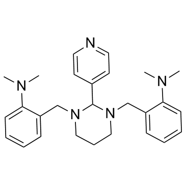 2,2'-[[二氢-2-(4-吡啶基)-1,3(2H,4H)-嘧啶二基]二(亚甲基)]二[N,N-二甲基苯胺]