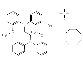 四氟硼酸(R,R)-(-)-1,2-双[(O-甲氧苯基)(苯基)瞵]乙烷(1,5-环辛二烯)合铑(I)