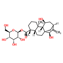 (4ALPHA,11BETA,15BETA)-11,15-二羟基贝壳杉-16-烯-18-酸 BETA-D-吡喃葡萄糖酯