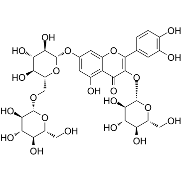 槲皮素-3-O-β-D-葡萄糖-7-O-β-D-龙胆双糖苷