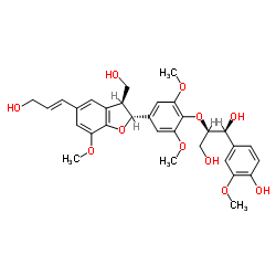 (1S,2R)-2-[4-[(2R,3S)-2,3-二氢-3-(羟基甲基)-5-[(1E)-3-羟基-1-丙烯-1-基]-7-甲氧基-2-苯并呋喃基]-2,6-