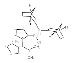 氯化(二-2-降冰片聚膦)( 2-二甲基氨甲基二茂铁-1-基)钯(Ⅱ)