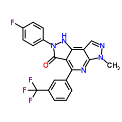 2-(4-氟苯基)-6-甲基-4-(3-(三氟甲基)苯基)-1,2-二氢二吡唑并[3,4-b:3',4'-d]吡啶-3(6H)-酮