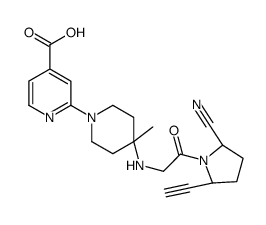 2-[4-[[2-[(2S,5R)-2-氰基-5-乙炔基-1-吡咯烷基]-2-氧代乙基]氨基]-4-甲基-1-哌啶基]-4-吡啶羧酸