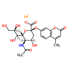 N-乙酰基-2-O-(4-甲基-2-氧代-2H-1-苯并吡喃-7-基)-alpha-神经氨酸一钠盐