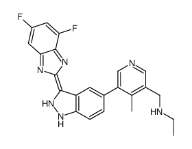 5-[3-(5,7-二氟-1H-苯并咪唑-2-基)-1H-吲唑-5-基]-N-乙基-4-甲基-3-吡啶甲胺
