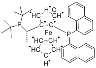 (2S)-1-[(1S)-1-[双(1,1-二甲基乙基)膦]乙基]-2-(二-1-萘基膦)二茂铁(符合 CAS 标准)