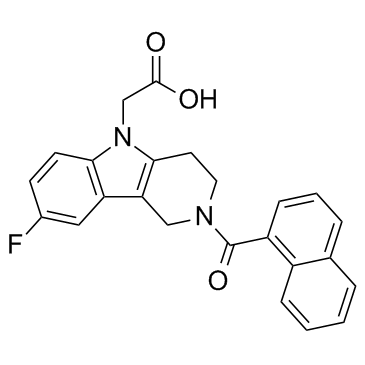 2-(2-(1-萘甲酰基)-8-氟-1.2.3.4-四氢吡啶并[4,3-B]吲哚-5基)乙酸