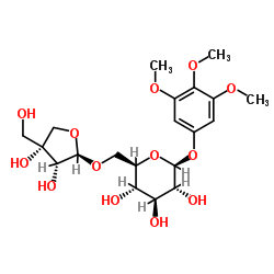 3,4,5-三甲氧基苯基 6-O-D-芹糖-BETA-D-呋喃糖基-BETA-D-葡萄糖苷