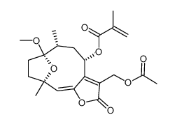 8ALPHA-(2-甲基丙烯酰氧基)-1ALPHA-甲氧基硬毛钩藤内酯-13-O-乙酸酯