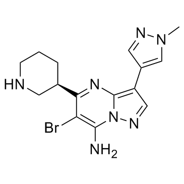 6-溴-3-(1-甲基-1H-吡唑-4-基)-5-(3R)-3-哌啶基吡唑并[1,5-A]嘧啶-7-胺